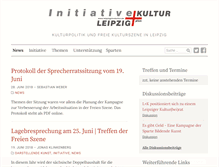 Tablet Screenshot of leipzigpluskultur.de